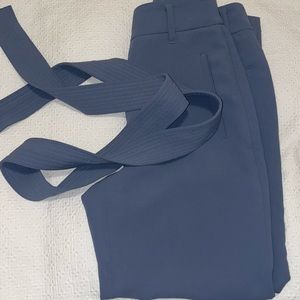 Aritzia Wilfred Tie Front Pant in Blue